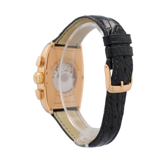 Dubery & Schaldenbrand Aerochrono Cream Dial 18K Yellow Gold Bezel Leather Band - Picture 10 of 14